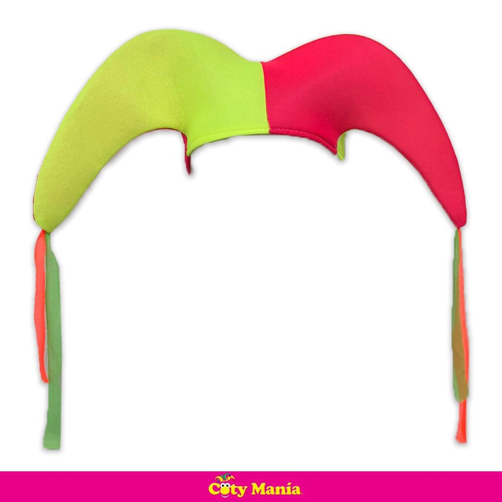 Gorro Arlequin 2 Puntas Multicolor Fluo
